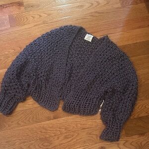 Loopy Mango open knit cardigan